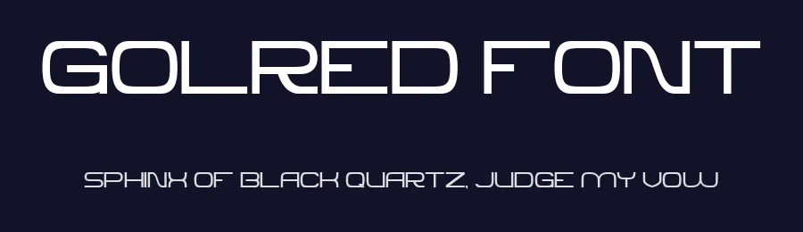 Golred Font by Canden Meutuah — Sans Serif Font — thumbnail 2