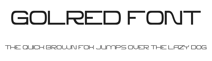 Golred Font by Canden Meutuah β Sans Serif Font