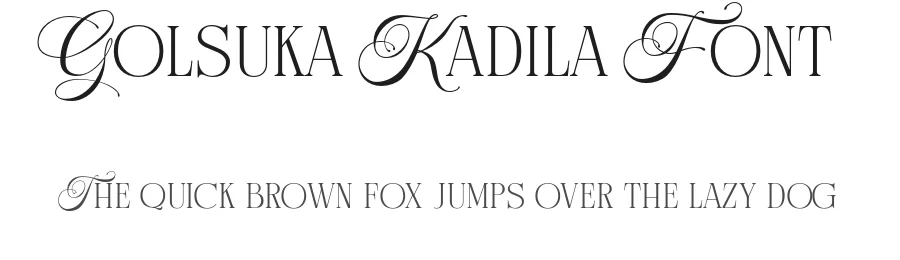 Golsuka Kadila Font by Letterhend Studio — Script Handwritten Font