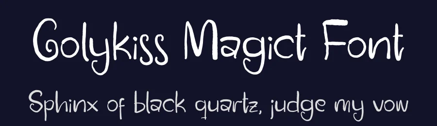 Golykiss Magict Font by letterfabric — Display Font — thumbnail 2