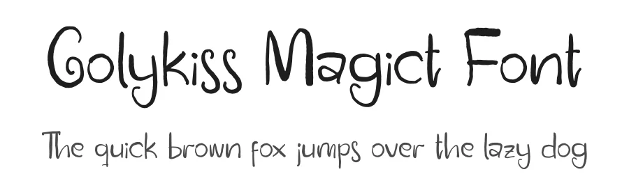 Golykiss Magict Font by letterfabric — Display Font