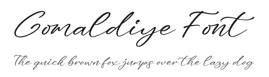 Gomaldiye Font by glorytype — Script Handwritten Font