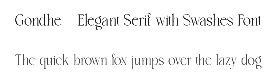 Gondhe – Elegant Serif with Swashes Font by burntilldead — Decorative Font