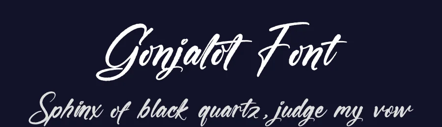 Gonjalot Font by stylishtype.co — Script Handwritten Font — thumbnail 2