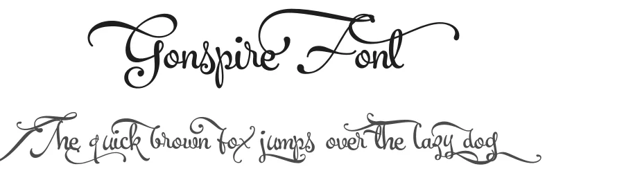 Gonspire Font by Mans Greback — Script Handwritten Font