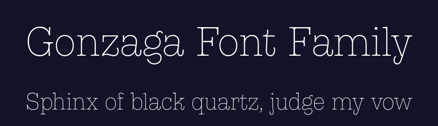 Gonzaga Font Family by Fontfabric — Slab Serif Font — thumbnail 2