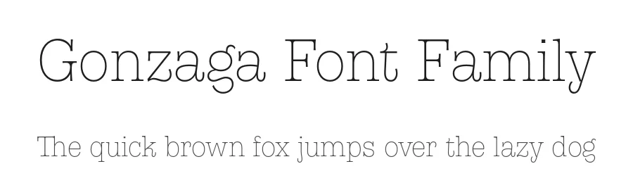 Gonzaga Font Family by Fontfabric — Slab Serif Font