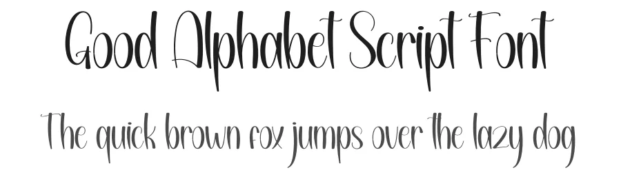 Good Alphabet Script Font by andikastudio — Script Handwritten Font