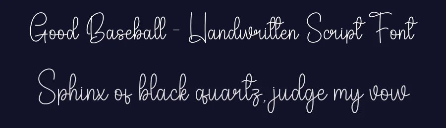 Good Baseball – Handwritten Script Font by andikastudio — Script Handwritten Font — thumbnail 2