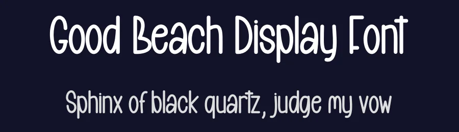 Good Beach Display Font by creativeletter — Display Font — thumbnail 2