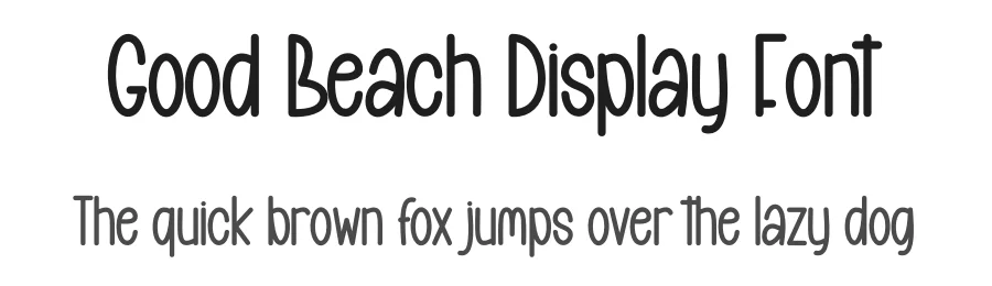Good Beach Display Font by creativeletter — Display Font