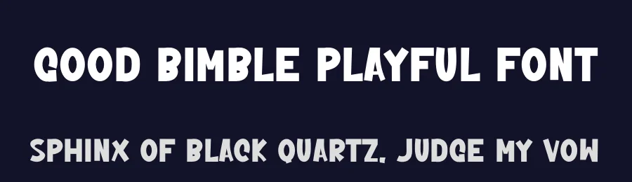 Good Bimble Playful Font by freshtypeink — Display Font — thumbnail 2