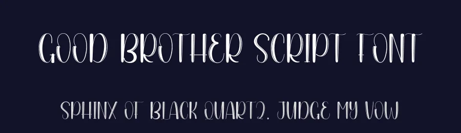 Good Brother Script Font by andikastudio — Display Font — thumbnail 2