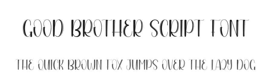 Good Brother Script Font by andikastudio — Display Font