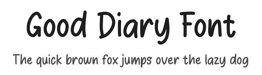 Good Diary Font by Studio Hello Good — Script Handwritten Font