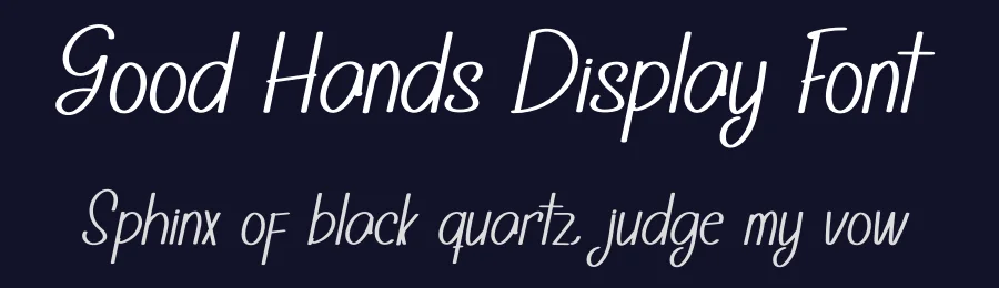 Good Hands Display Font by inermediaSTUDIO — Display Font — thumbnail 2