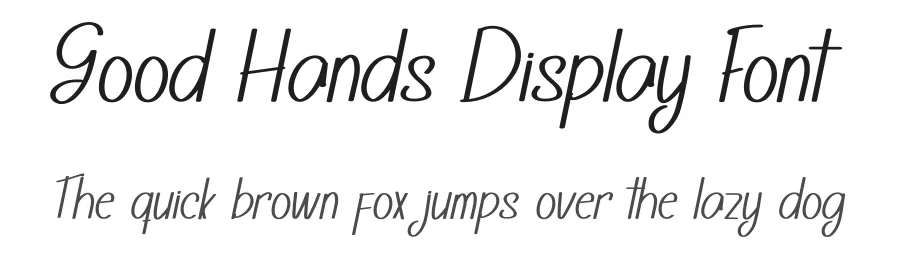 Good Hands Display Font by inermediaSTUDIO — Display Font