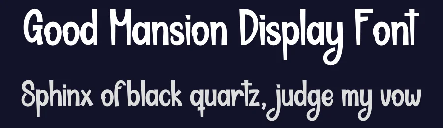 Good Mansion Display Font by andikastudio — Display Font — thumbnail 2