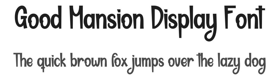 Good Mansion Display Font by andikastudio — Display Font
