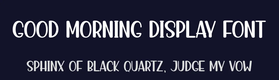Good Morning Display Font by creativeletter — Display Font — thumbnail 2
