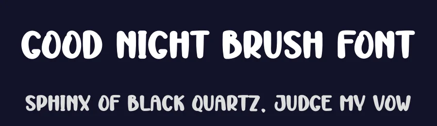 Good Night Brush Font by creativeletter — Display Font — thumbnail 2