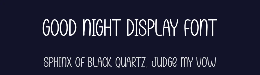 Good Night Display Font by andikastudio — Display Font — thumbnail 2