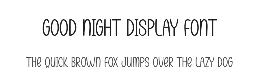 Good Night Display Font by andikastudio — Display Font