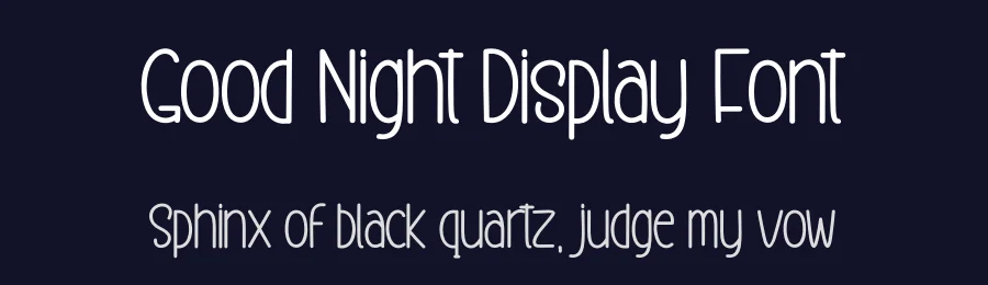 Good Night Display Font by creativeletter — Display Font — thumbnail 2