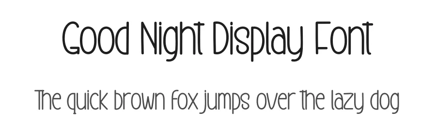 Good Night Display Font by creativeletter — Display Font