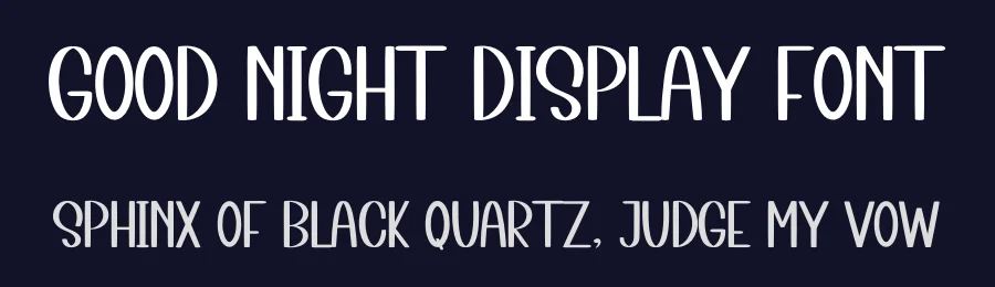 Good Night Display Font by inermediaSTUDIO — Display Font — thumbnail 2