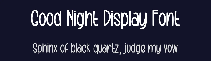 Good Night Display Font by creativeletter — Display Font — thumbnail 2