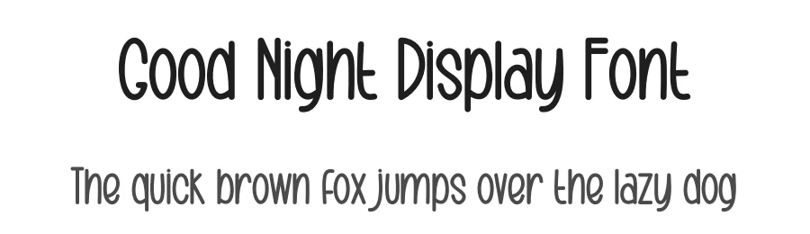 Good Night Display Font by creativeletter — Display Font