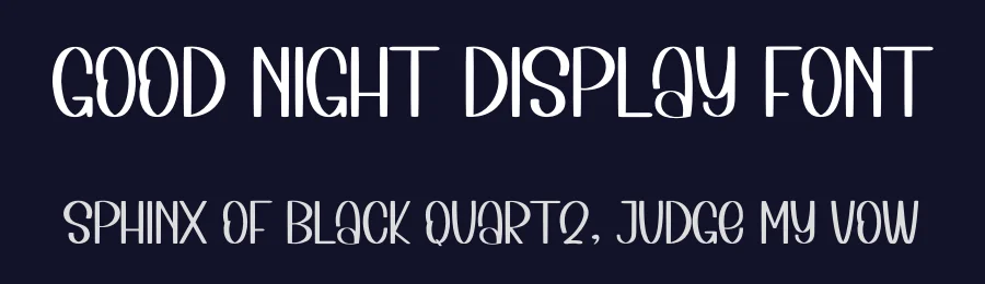 Good Night Display Font by inermediaSTUDIO — Display Font — thumbnail 2