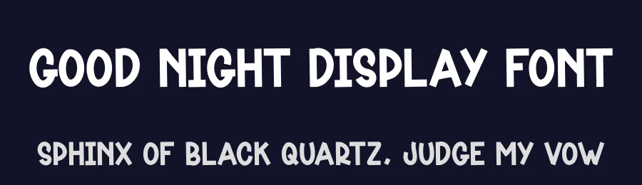 Good Night Display Font by creativeletter — Display Font — thumbnail 2