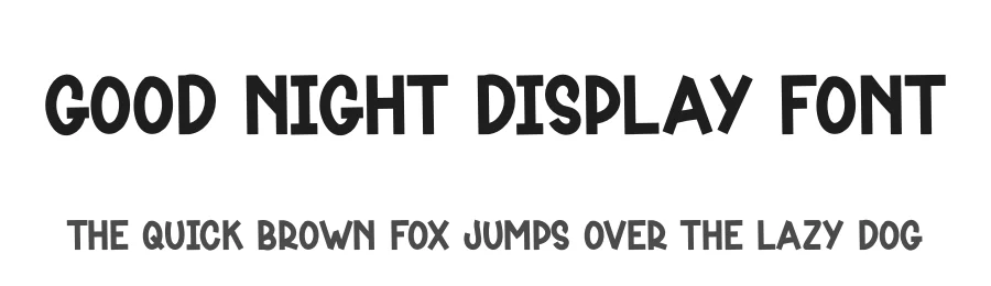 Good Night Display Font by creativeletter — Display Font
