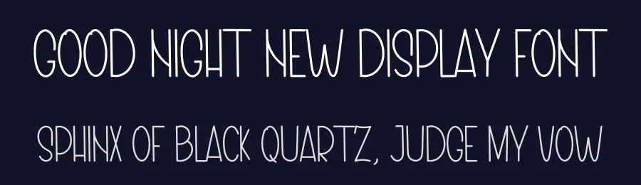 Good Night New Display Font by inermediaSTUDIO — Display Font — thumbnail 2