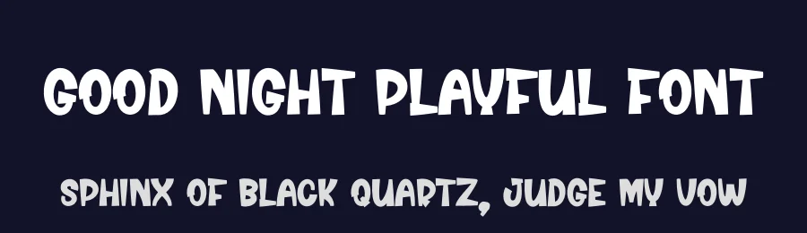 Good Night Playful Font by creativeletter — Display Font — thumbnail 2