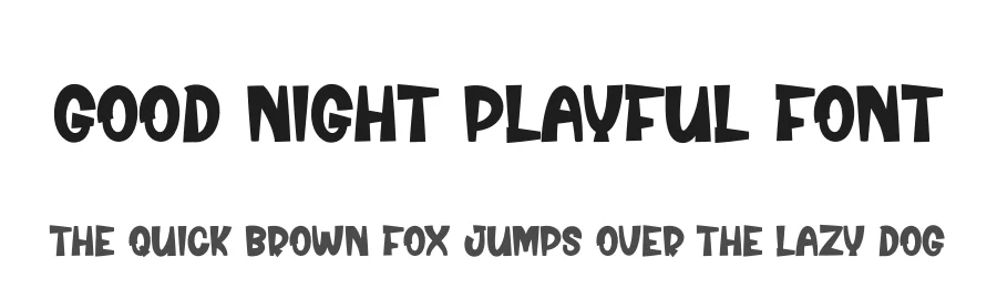 Good Night Playful Font by creativeletter — Display Font