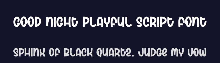 Good Night Playful Script Font by creativeletter — Script Handwritten Font — thumbnail 2