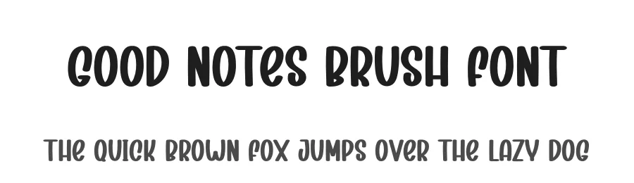 Good Notes Brush Font by creativeletter — Display Font