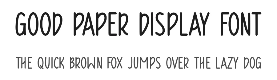 Good Paper Display Font by Craftedtype — Decorative Font
