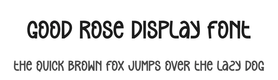 Good Rose Display Font by andikastudio — Display Font