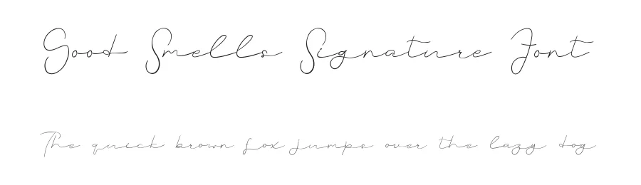 Good Smells Signature Font by edricstudio — Script Handwritten Font