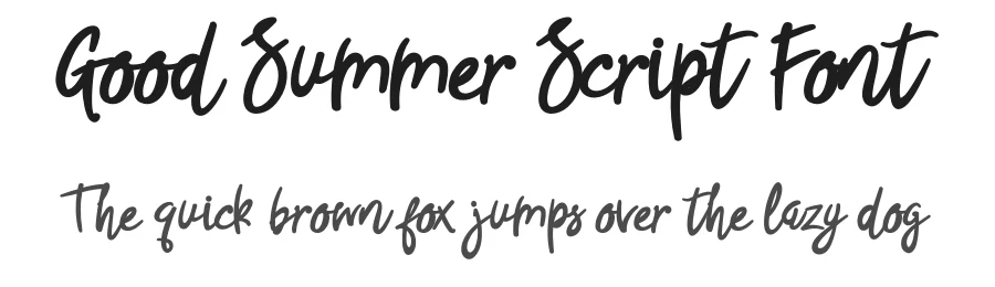 Good Summer Script Font by GraphicSauce — Script Handwritten Font