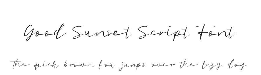 Good Sunset Script Font by Allouse.Studio — Script Handwritten Font