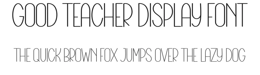 Good Teacher Display Font by freshtypeink — Display Font