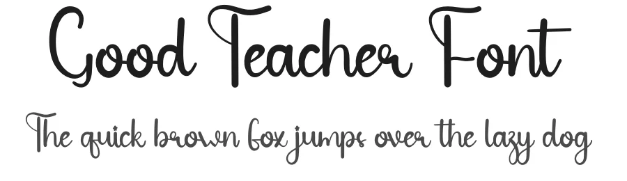 Good Teacher Font by andikastudio — Script Handwritten Font