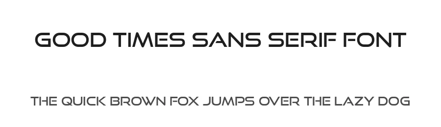 Good Times Sans Serif Font by Typodermic — Decorative Font