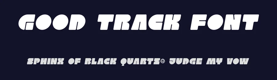 Good Track Font by CalligraphyFonts.net — Display Font — thumbnail 2