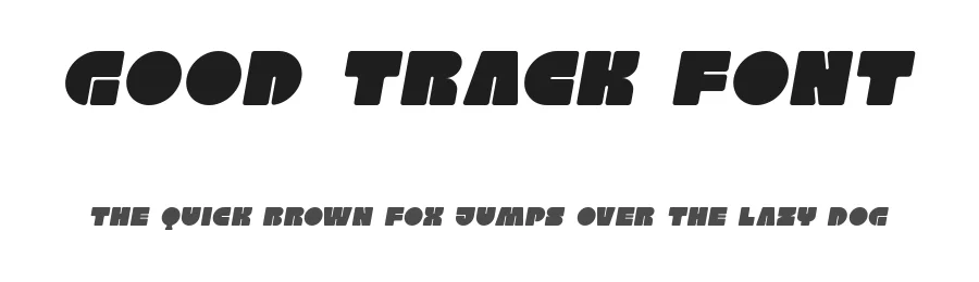 Good Track Font by CalligraphyFonts.net — Display Font